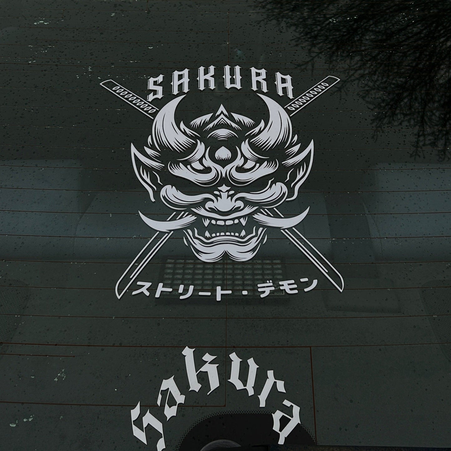 Sakura "Oni" Banner - Large Rear Window Decal