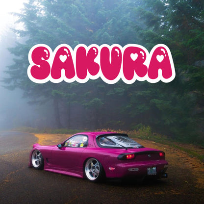 Sakura Heart Decal