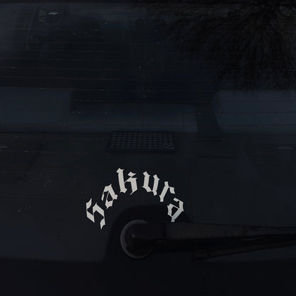 Gothic Sakura - Rear Wiper Decal