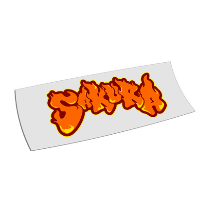 Flame Sakura Printed Decal